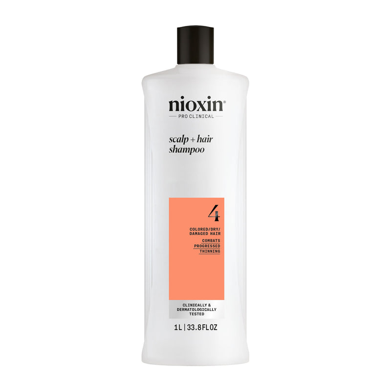 Nioxin System 4 Shampoo - for Colored Treated Hair with Progressed Thinning