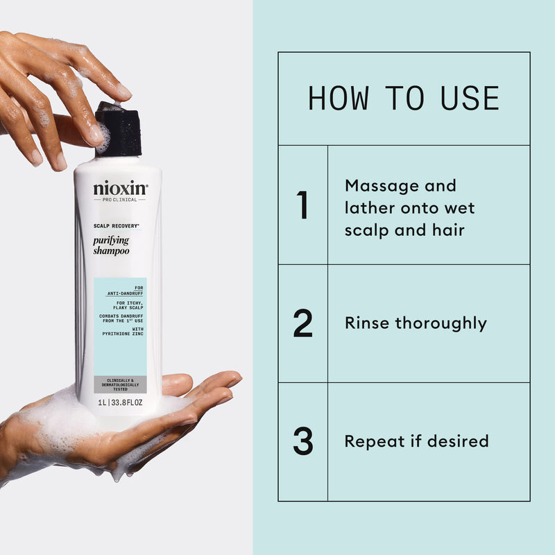 Nioxin Scalp Recovery Anti-Dandruff Medicating Cleanser Shampoo for Itchy Scalp