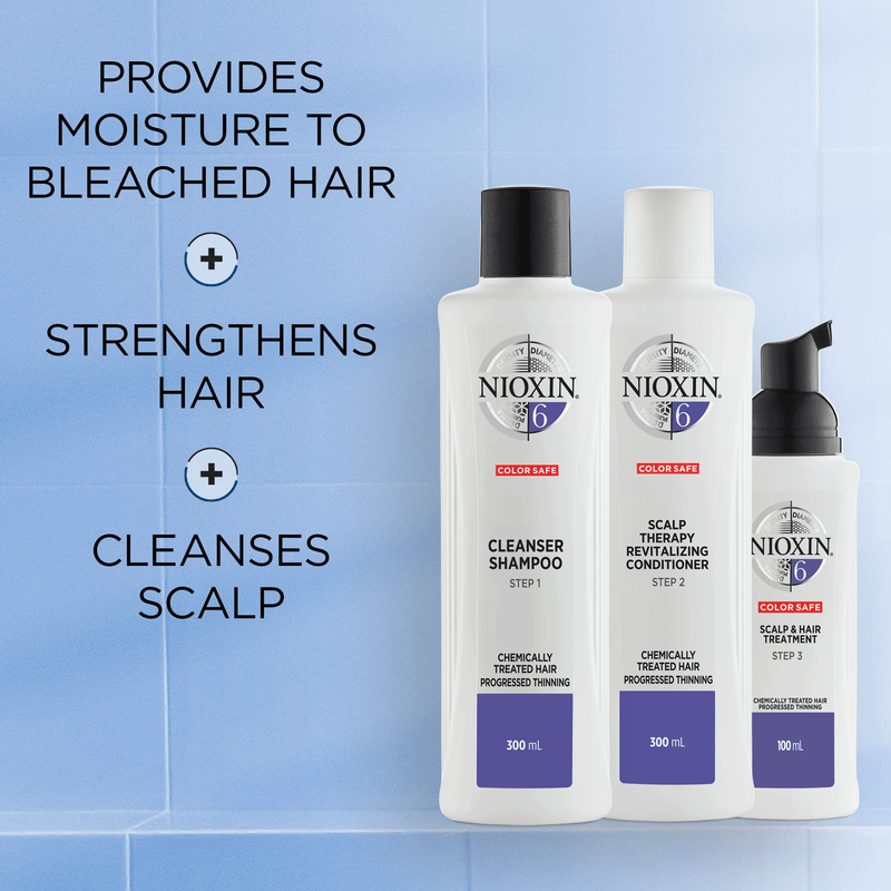 Nioxin System 6 Conditioner - for bleached and chemically treated hair with progressed thinning