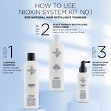 Nioxin System 1 Treatment for Natural Hair with Light Thinning