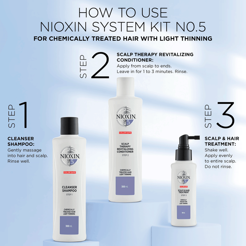 Nioxin System 5 Conditioner - for bleached and chemically treated hair with light thinning