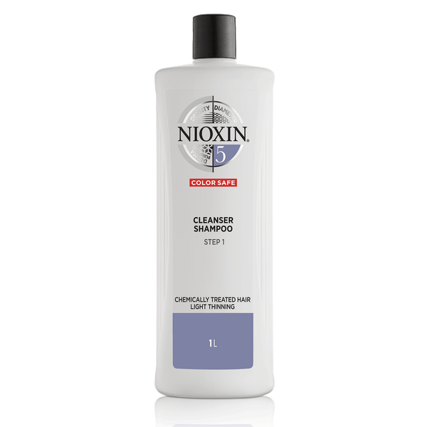 Nioxin System 5 Shampoo - for Bleached and Chemically Treated Hair with Light Thinning