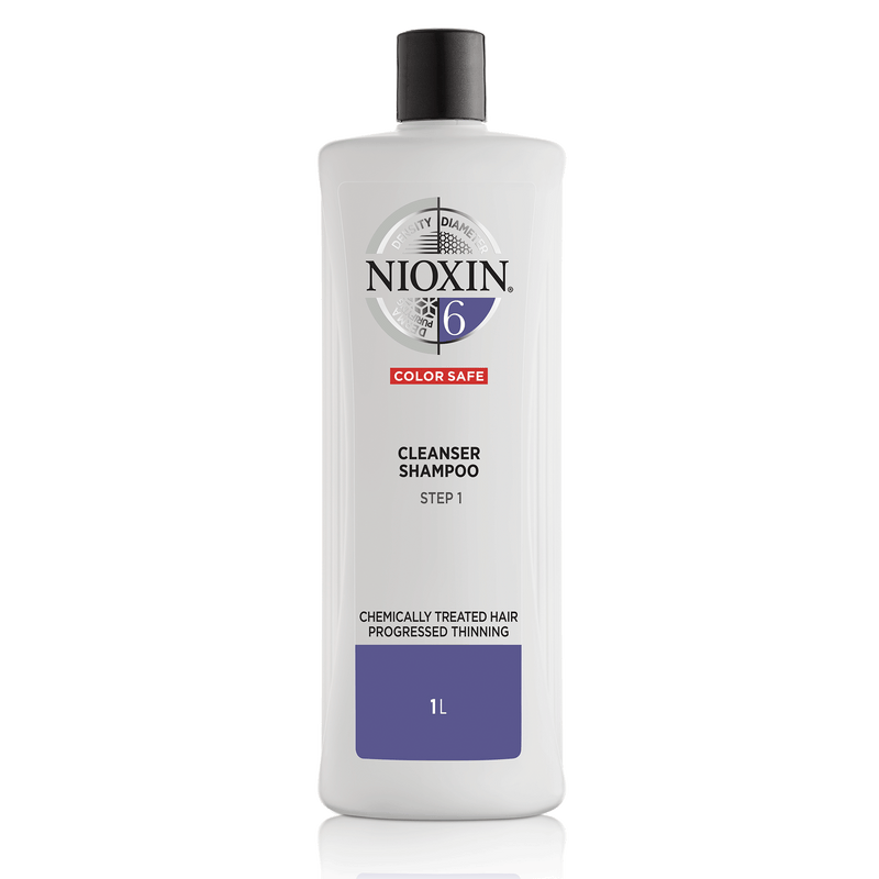 Nioxin System 6 Shampoo - for Bleached and Chemically Treated Hair with Progressed Thinning