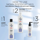 Nioxin System 5 Shampoo - for Bleached and Chemically Treated Hair with Light Thinning